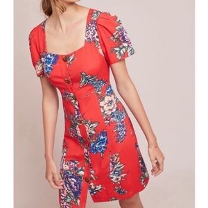 Maeve by Anthropologie floral button front sz 12
